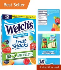 Nutritious  Delicious Gluten-Free Fruit Snacks - 40 Individually Wrapped Treats