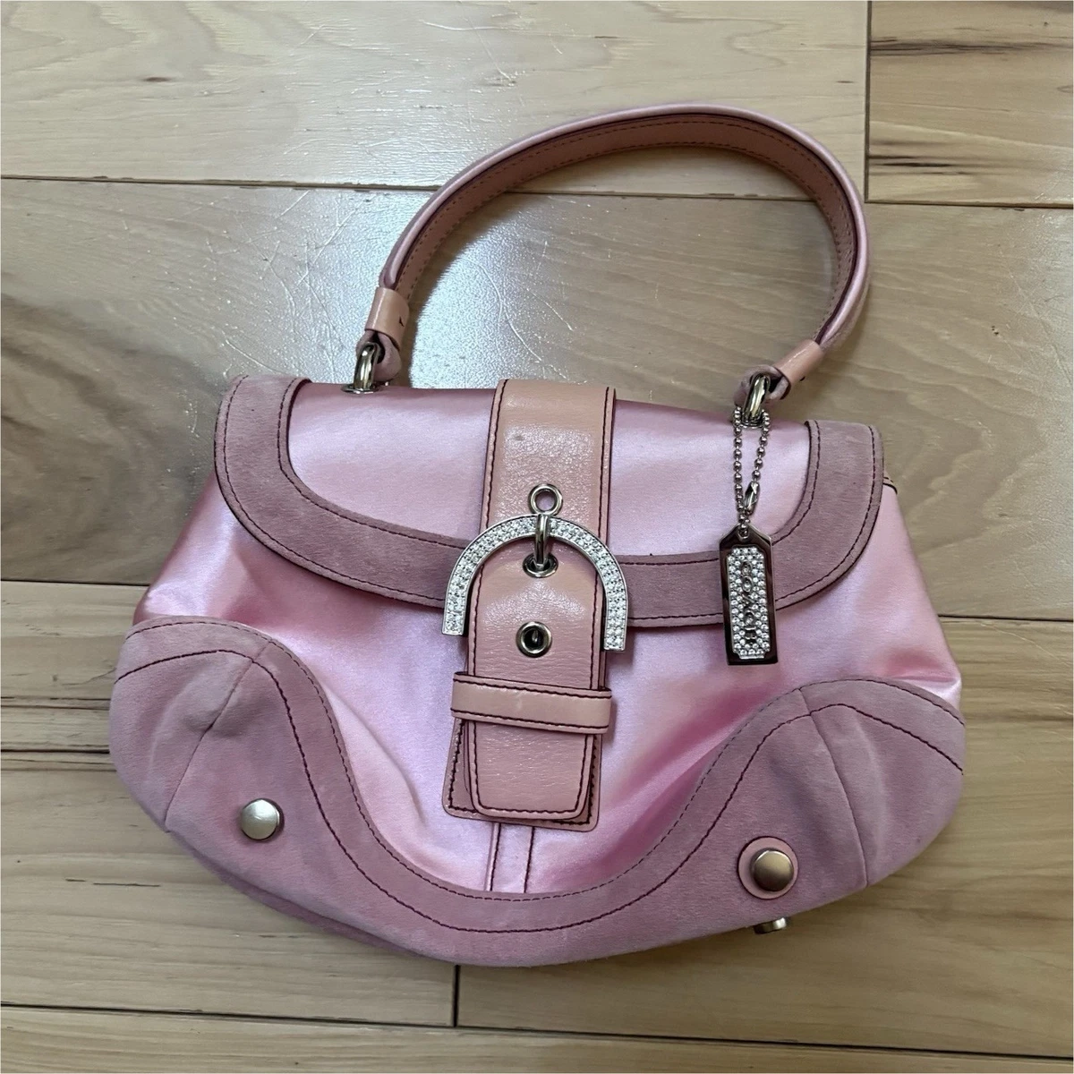 Coach Pink Suede Exterior Bags & Handbags for Women for sale - eBay