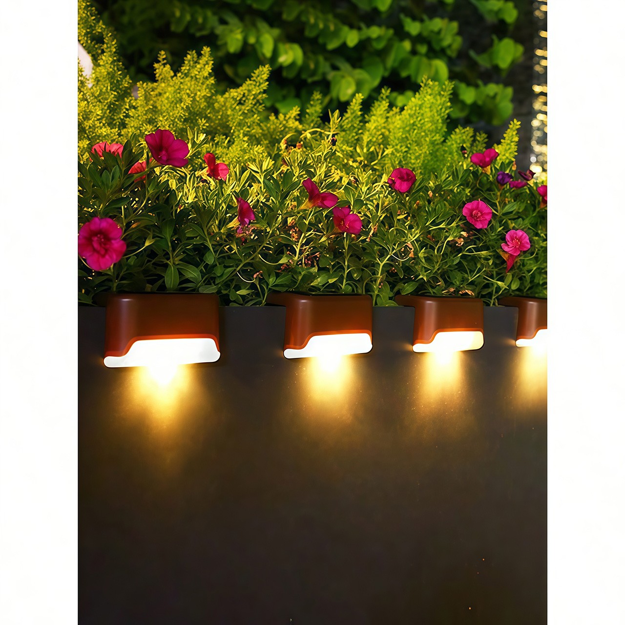 Outdoor Solar LED Deck Lights Garden Path Patio Pathway Stairs Step Fence Lamp