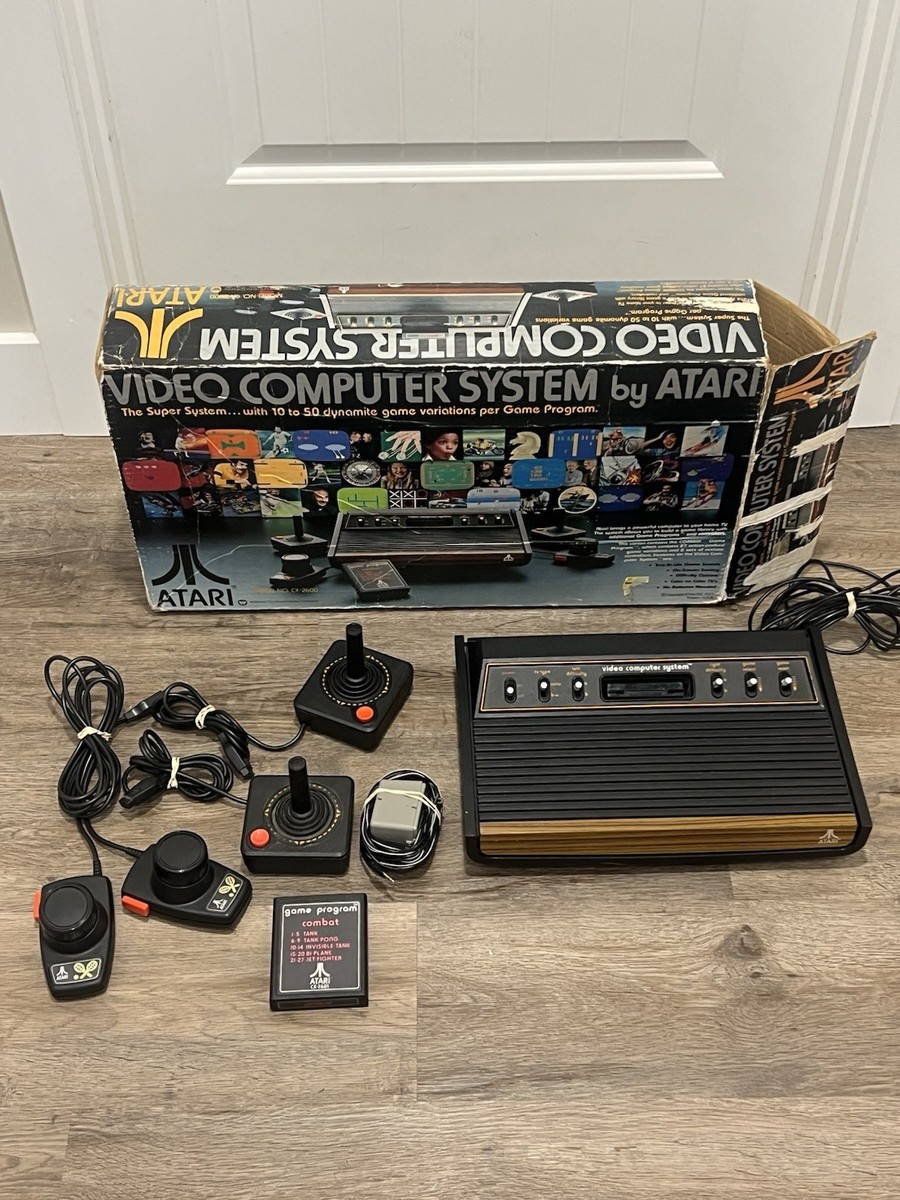 Rare 1977 Atari 2600 VCS Heavy Sixer Console Orig. BOX CHESS PIECE