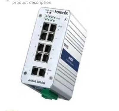 Korenix JetNet 3810G Industrial 8-Port Poe 2-Port GbE Switch