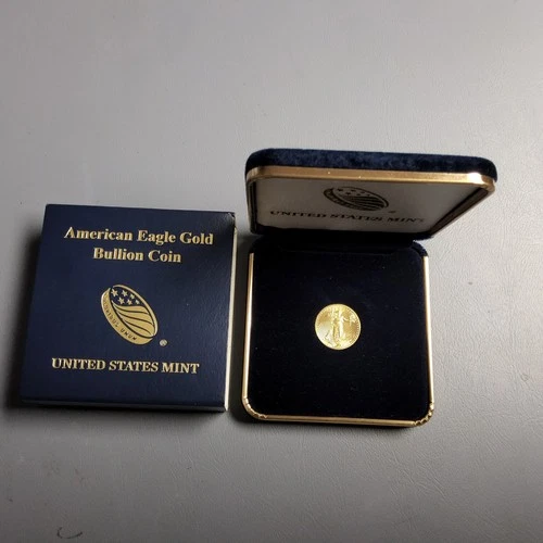 2022 american eagle gold bullion $5 coin - 1/10th oz fine gold