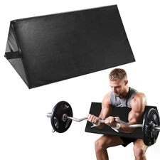 JZHLLA Preacher Pad Foam Bicep Curl Support Portable BLACK 