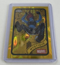 2025 Topps Chrome Marvel Yellow Lava Refractor card #7 Mystique