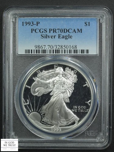 1993-P American Silver Eagle Proof — photo from another recent sale