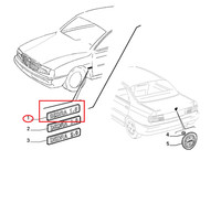 Logo Sigla Modell ''Dedra 1.6'' Lancia Dedra 1.6 CC Original 46456697