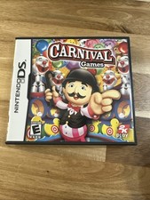 Carnival Games (Nintendo DS, 2008) Authentic Complete CIB Manual