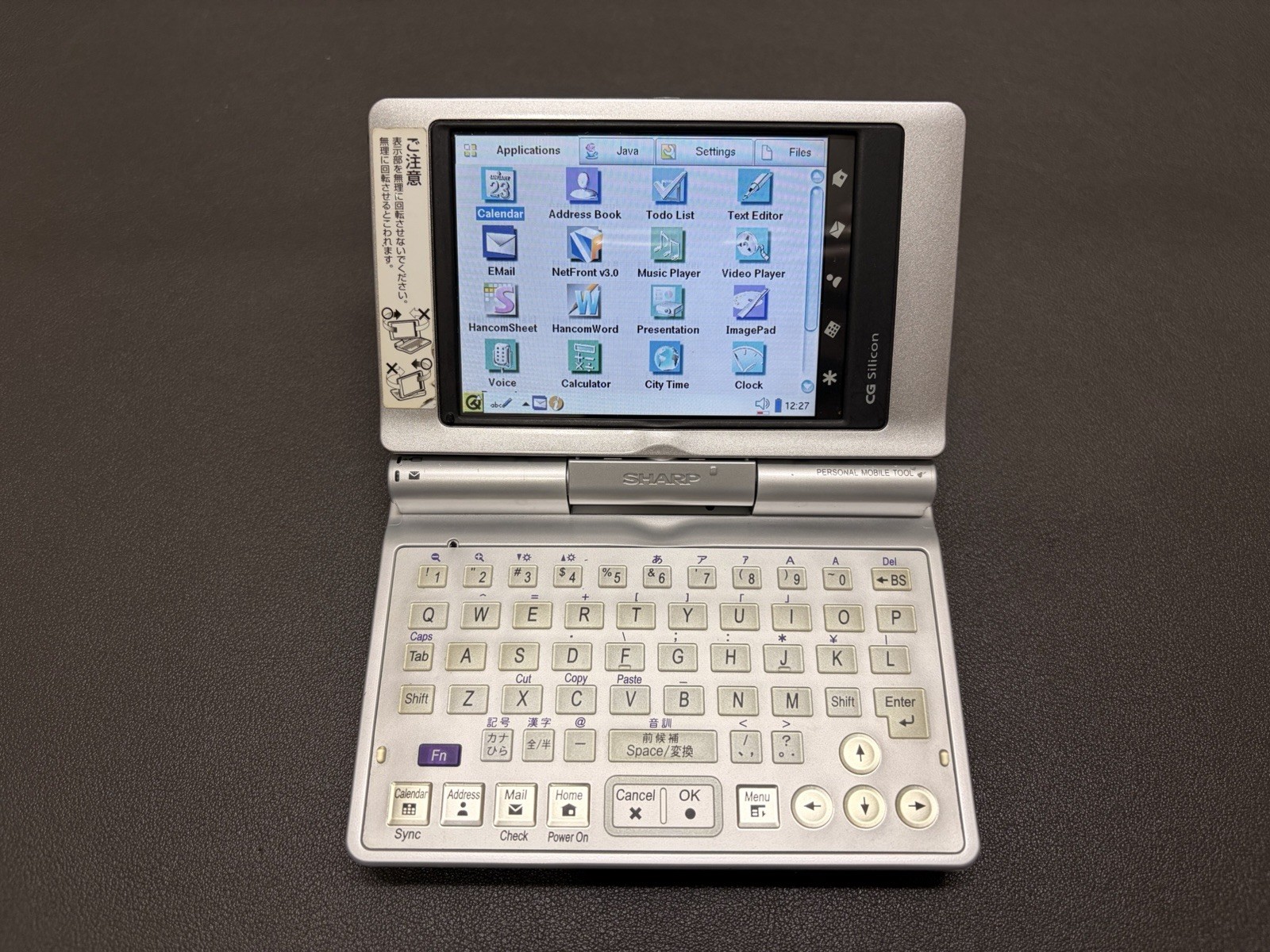 Sharp Zaurus SL-C750 Linux Handheld Pocket PC Operation Confirmed