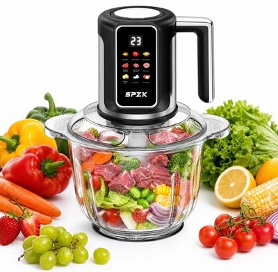 SPZK Digitale Küchenmaschine mit Glasrührschüssel 300W, 3L Fassungsvermögen, vie