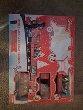 Disney Mickey Mouse Holiday Express Train Collectors Set 36 Piece FOR PARTS