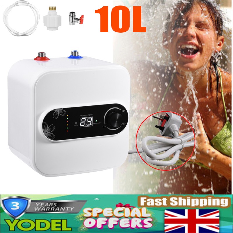 10L 1500W Electric Hot Water Storage Tank Water Heater Boiler Kitchen Under Sink