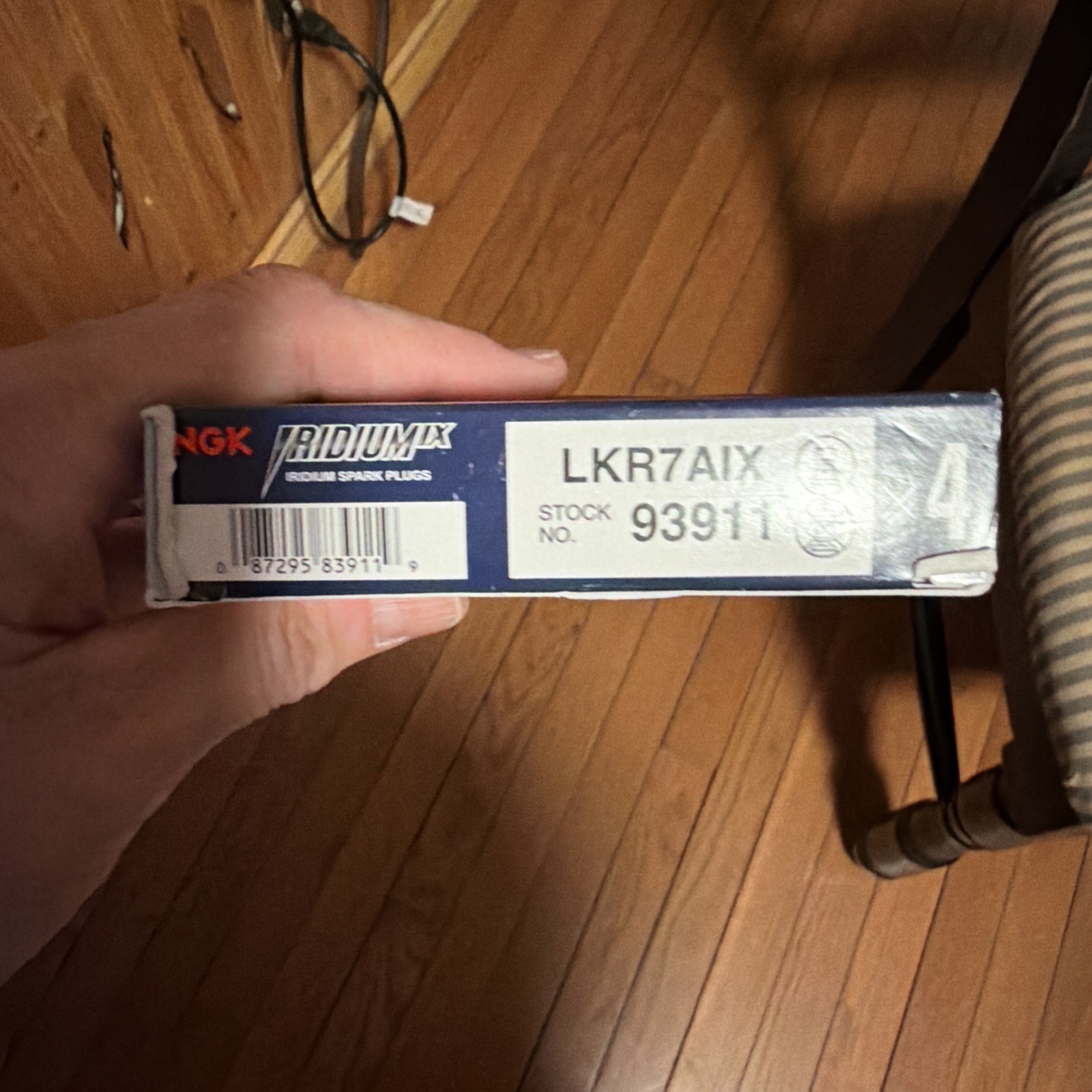 NGK IRIDIUM IX Iridium Spark Plugs LKR7AIX 93911 Set of 4