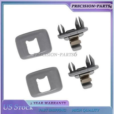 8U0857562A 2PCS Sun Visor Gray Clip Holder Hook for Audi A3 S3 A4 S4 A5 S5 Q3 Q5