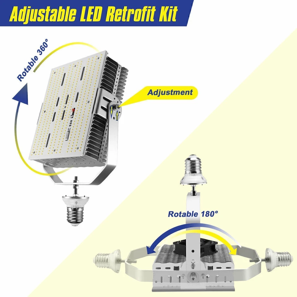 300W LED Wall Pack Shoebox Retrofit Kit For Parking Lot Garage Road Street Light - Image 4 of 4