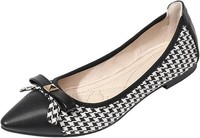 Pointed Toe Bow Ballerinas Pumps Slip On Court Shoes Loafers Flats UK Size 5.5