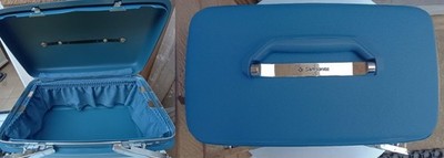 Vintage Samsonite Hartschale Beauty Case Kosmetik Reise Make-up Organizer (ohne Schlüssel)