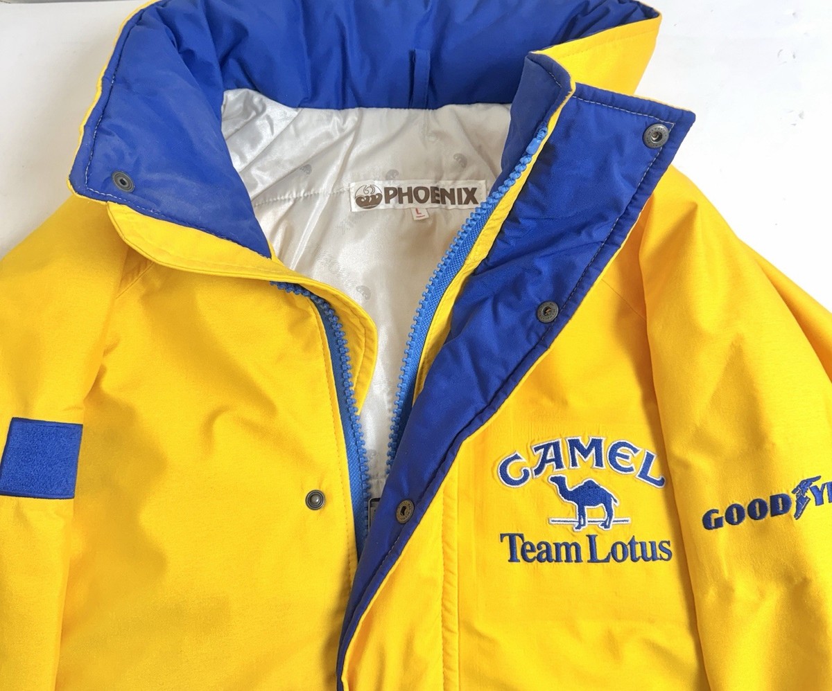 VINTAGE LOTUS F1 1990 CAMEL PIT CREW HONDA WINTER JACKET SHIRT 