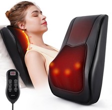 Cordless Neck and Back Massager with Heat  Deep Tissue Shiatsu Pain Relief