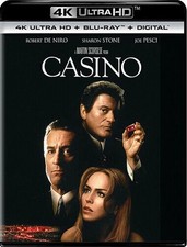 Casino 4K UHD/BLU -RAY Robert De Niro - Joe Pesci - Sharon Stone - NEW 