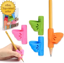 Left-Handed Training Grips Original Butterfly Pencil Holder Correction Writing A