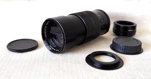 200mm Super Telephoto Lens + 2x Converter (400mm) for Canon EOS EF kit