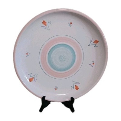 Savoir Vivre Soft Touch (PINK BORDER) Chop Platter/ Plate 15 Inches 