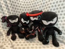 Ninja Kidz TV Plush Doll Lot Set Ashton Payton Bryton Paxton plush