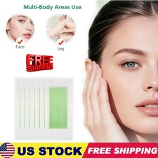 10PCS Hair Removal Paper Double Sided Cold Wax Strips Body Depilatory Patch Skin