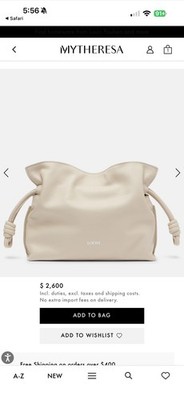 Loewe Flamenco mini Sea salt white. Receipt!