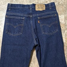 Vintage Levis Jeans Mens 32x30 Blue 517 Orange Tab Dark Wash Raw Boot Cut USA