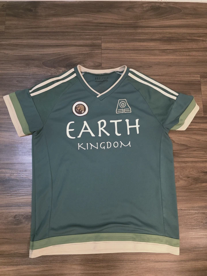 Avatar The Last Airbender Toph BoxLunch Nicklodeon Earth Kingdom Jersey Shirt L - Image 2 of 4