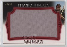2011 Topps Marquee Titanic Threads Jumbo Relics Red 48/50 Pablo Sandoval 0b0