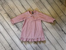 Petite Plume Girls Nightgown, Sz. 4T, Red and White Striped, EUC 