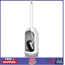 Toilet Bowl Brush and Holder Set Curved Deep Cleaning Brush for Bathroom