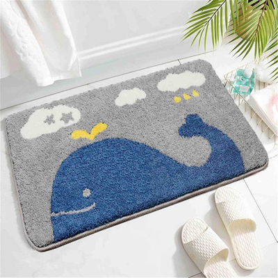 #ad THRILRUG Cute Bathroom Rugs matsNon Slip 1#x27;4quot; x 2#x27; Rectangular Whale $37.99