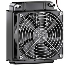 Clyxgs Water Cooling Radiator, 8 Pipe Aluminum Heat Exchanger Radiator 80mm