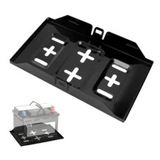 Battery Hold Down Tray, 13.4 Inch Corrosion-Resistant Metal Car Battery Large