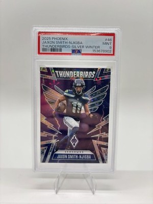 2025 Panini Phoenix Jaxon Smith-Njigba Thunderbirds-Sliver Winter #46 PSA 9 /199