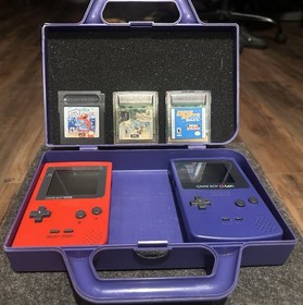 Vintage Nintendo Game Boy Color Purple Hard Travel Case A.L.S. Industries GBC70
