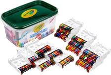 Crayon Tub 240ct , Bulk Crayons for Kids, Spring Craft Supplies, Classr