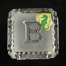 Waterford Crystal ABC BABY BLOCK Cube 2.25  MINT in original box with sticker