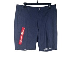 Pebble Beach Performance Shorts Mens 34 Blue Dry Luxe Golf Casual Activewear NEW
