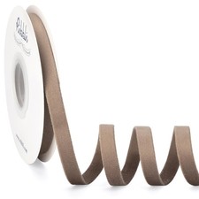 Camel Velvet Ribbon Double Faced 3/8 Inch x 10 Yard Spool Christmas Wrap Bow