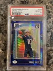 2024 Panini Donruss Optic - Rated Rookie Drake Maye Blue Hyper Prizm PSA Gem 10