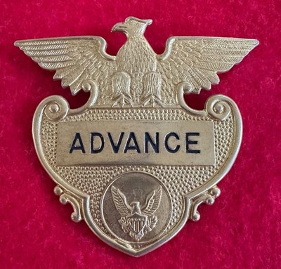 Vintage Advance Security Badge