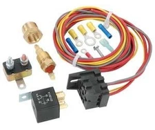 JEGS 10561 Single Fan Wiring Harness & Relay Kit