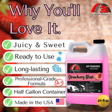 Strawberry Sweet Fruity Air Freshener Scent Car Truck RV Home Office 64 fl oz