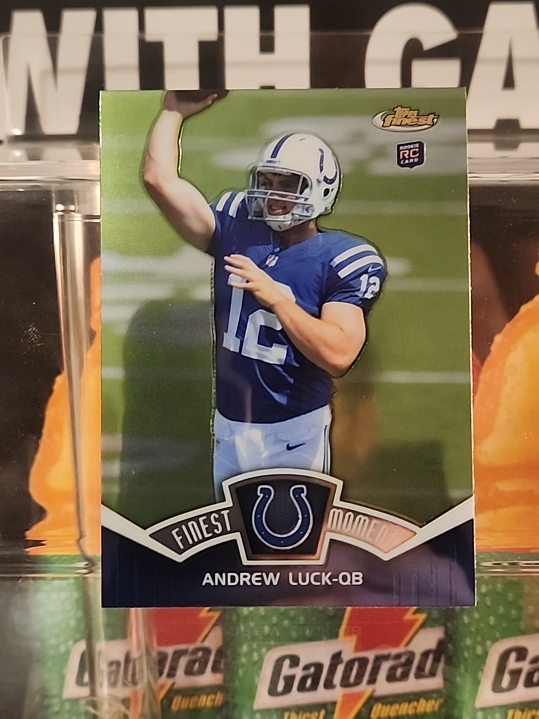 Andrew Luck #FM-AL Football Cards 2012 Topps Finest Moments trading card — raw and PSA graded price guide