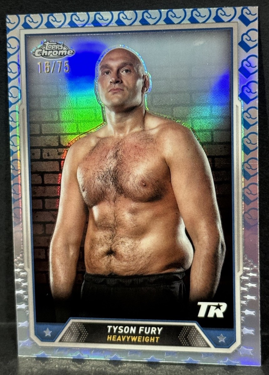 2024 Topps Chrome Boxing Tyson Fury Boxing Glove Refractor /75 | eBay