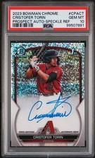 2023 Bowman Chrome Cristofer Torin Speckle Auto /299 Diamondbacks PSA 10